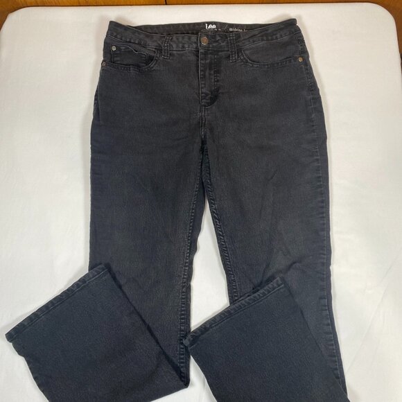 Lee Riders Midrise Bootcut 12 Cotton Blend Black Jeans - Picture 1 of 5
